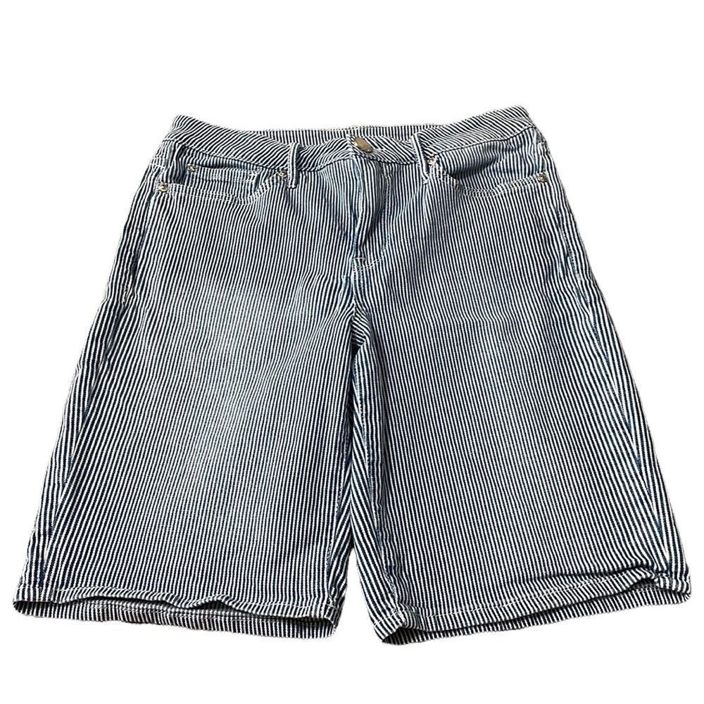 Blue and White Seven7 Jeans Bermudas Size 10